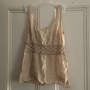 Light beige beaded top